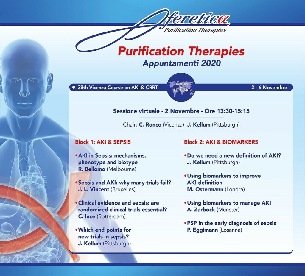 38th Vicenza Course on AKI & CRRT - a week of virtual meetings