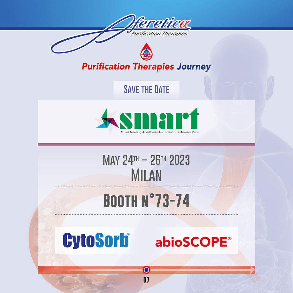 Aferetica at Smart Congress 2023, from May 24th to May 26th in Milan, Italy.