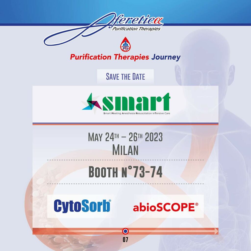 Aferetica al congresso SMART 2023, dal 24 al 26 maggio a Milano.