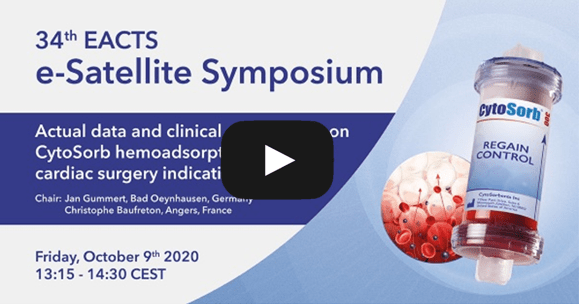 Registrazione del simposio CytoSorbents ‘Actual data and clinical experiences on CytoSorb hemoadsorption in various cardiac surgery indications’