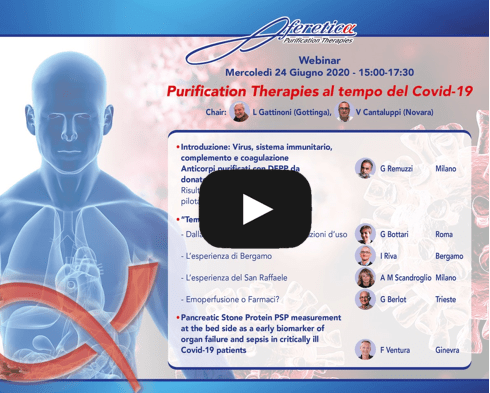 Registrazione del Webinar ‘Purification Therapies al tempo del Covid-19’,