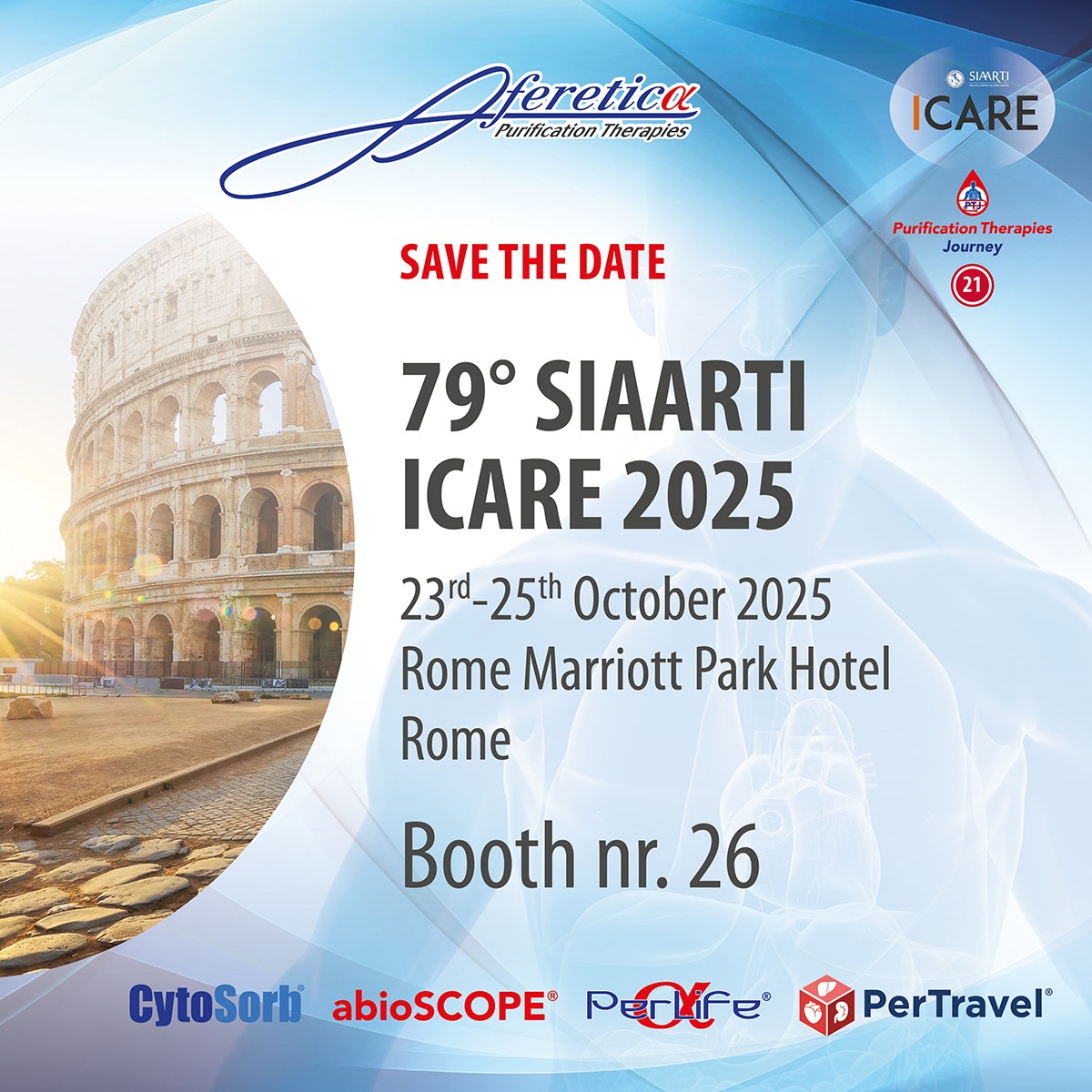 Aferetica al Congresso Nazionale SIAARTI ICARE 2025
