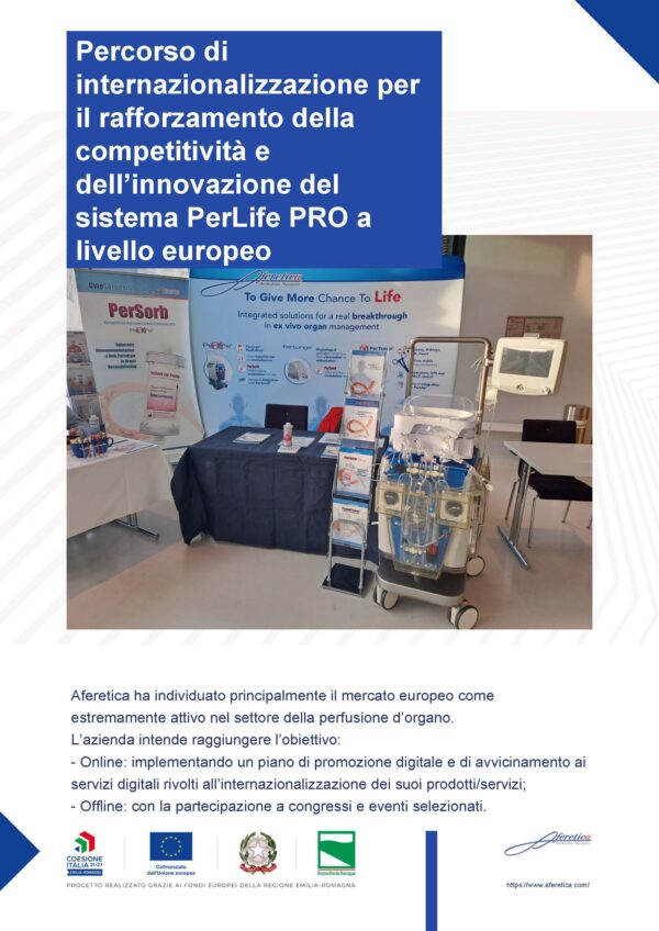 Percorso di internazionalizzazione per il rafforzamento della competitività e dell’innovazione del sistema PerLife®ᵖʳᵒ a livello europeo