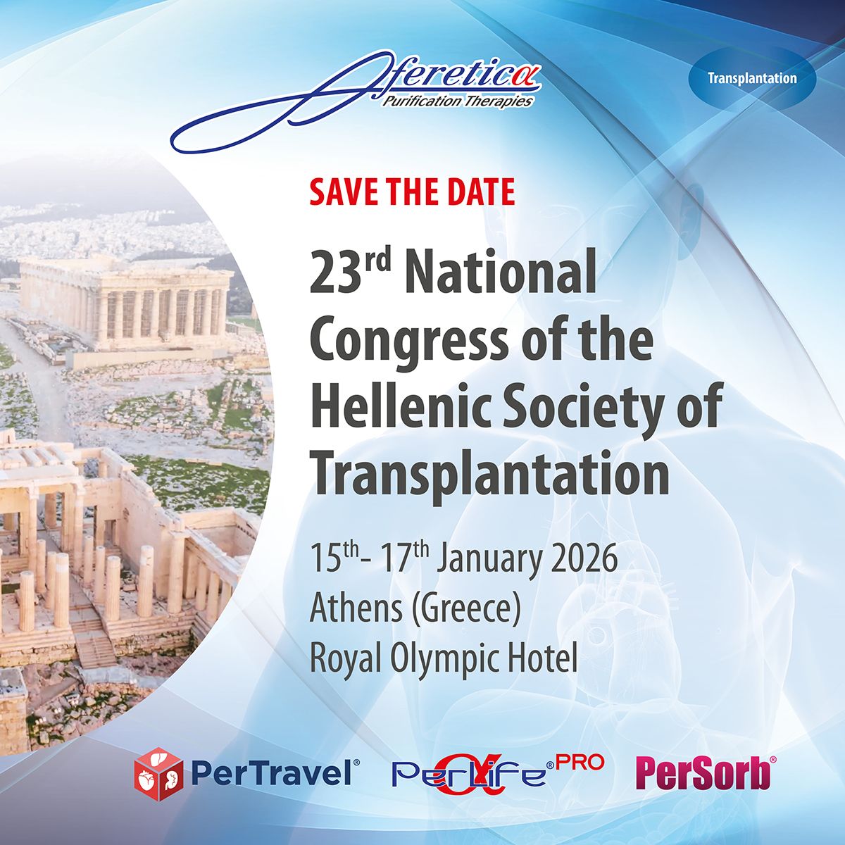 Aferetica al 23° Congresso Nazionale della Hellenic Society of Transplantation