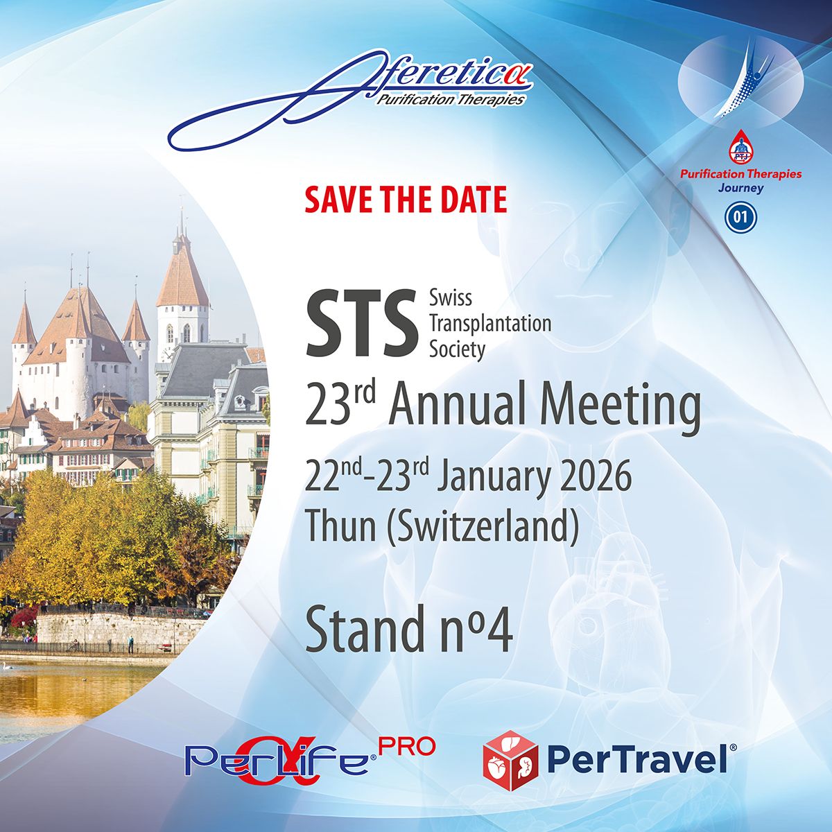 Aferetica al 23° STS – Swiss Transplant Society Annual Meetings