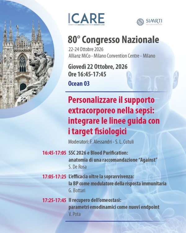 ICARE 2026 – 80° Congresso Nazionale SIAARTI